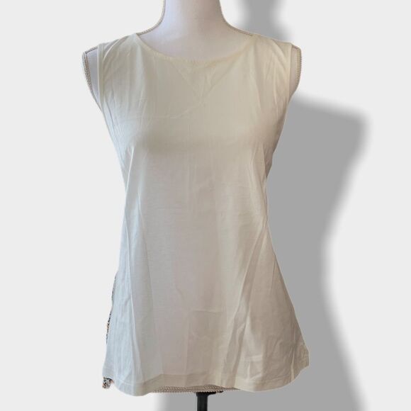 🆑3/$20 J.Crew | Floral Split Linen Tank Top - Picture 2 of 6